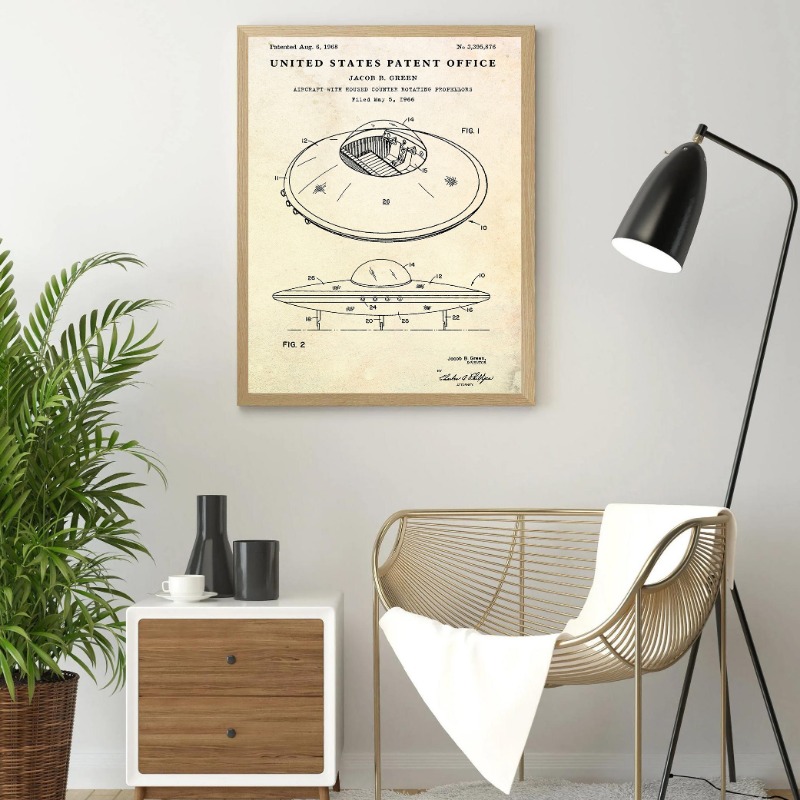 Disco volante vintage Progetto - Star Map Poster recensione e prezzo